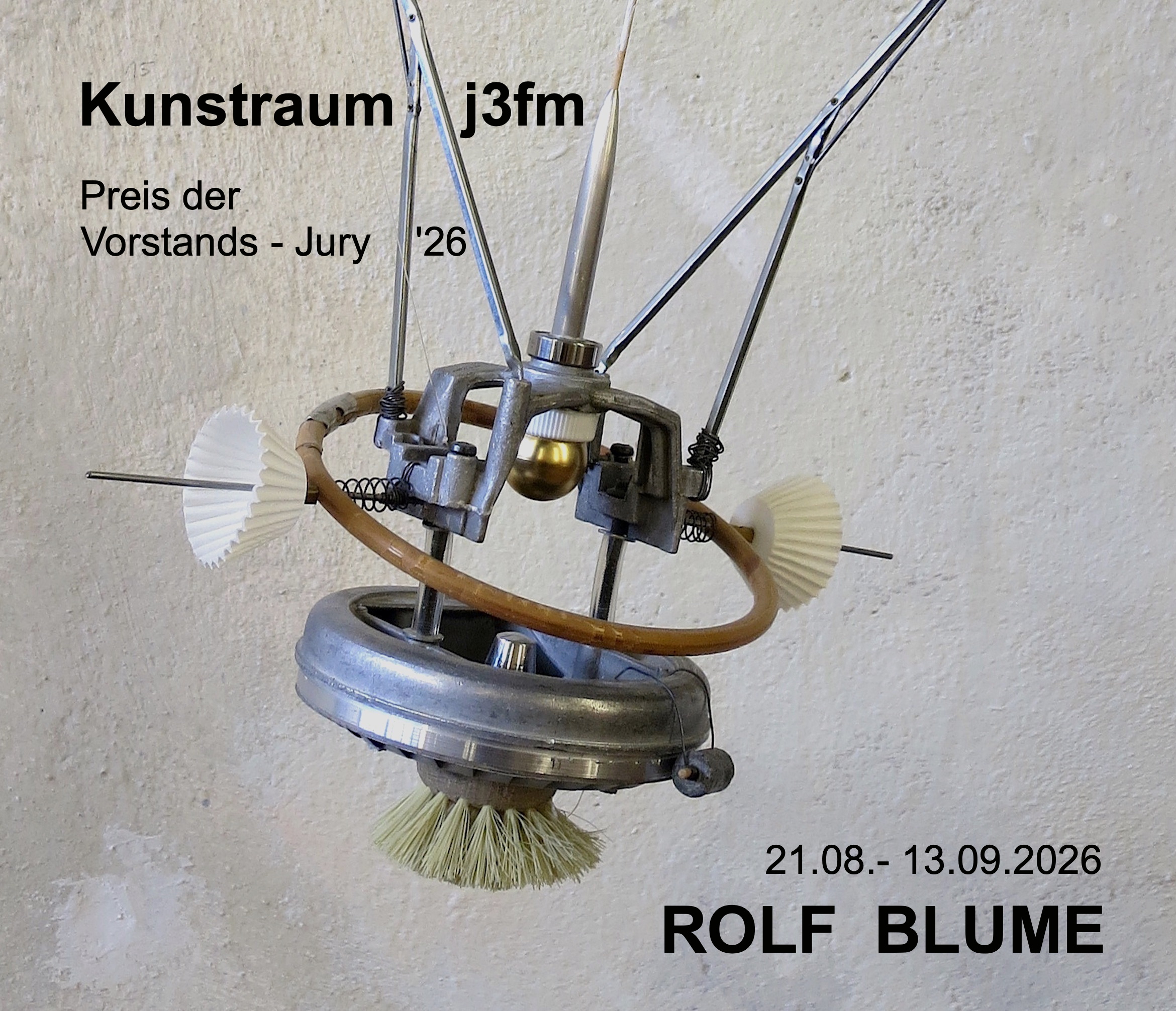 Flyer FORM FOLGT DER FORM, Ausstellung von Rolf Blume